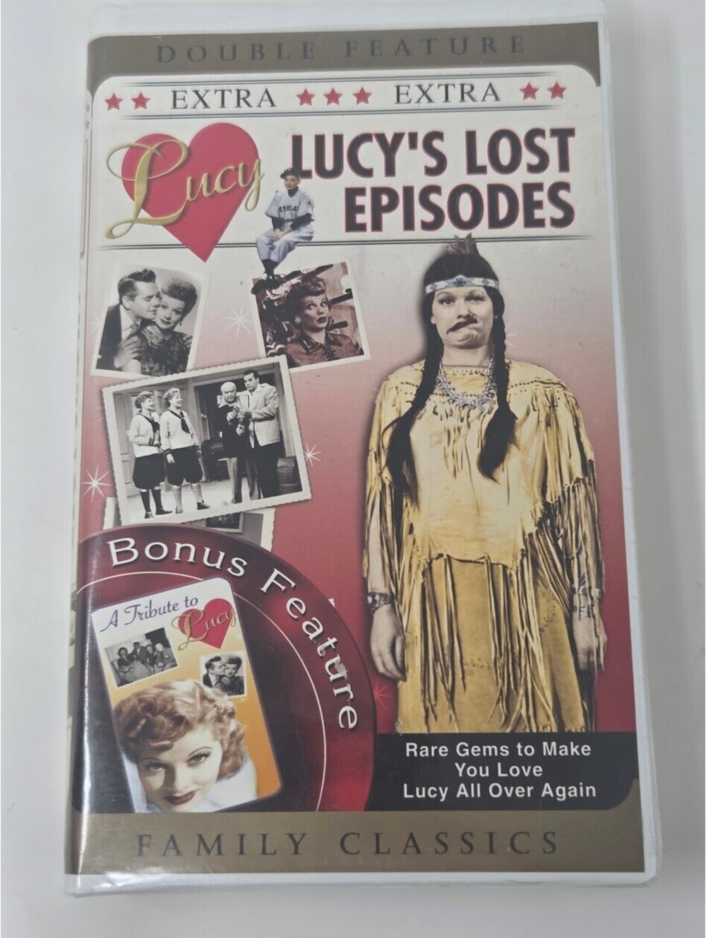 Lucys Lost Episodes/A Tribute to Lucy (VHS, 2002, Double Feature Clam Shell)